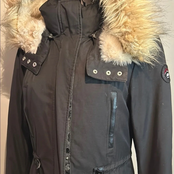 Ski Jacket with Faux Fur Hood and Insulation - Picture 8 of 17